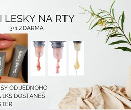 Lesky na rty 3 + 1 ZDARMA