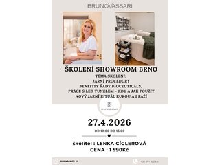 Školenie "Jarné procedúry - benefity radu BIOCEUTICALS"  v Brně 27.4.2026