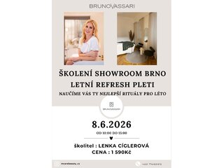 Školenie "Letní refresh pleti"  v Brně 8.6.2026