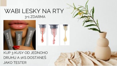 Lesky na rty 3 + 1 ZDARMA